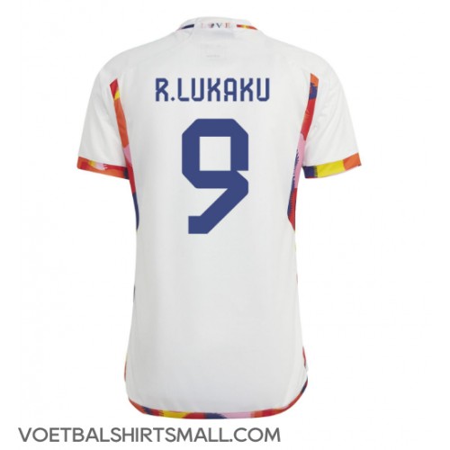België Romelu Lukaku #9 Voetbalkleding Uitshirt WK 2022 Korte Mouwen